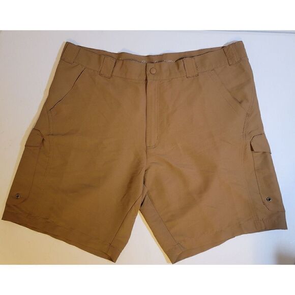 Bimini Bay Mens Hybrid Shorts 42 Beige Lightweight Athletic Pockets Stretch - Picture 1 of 7